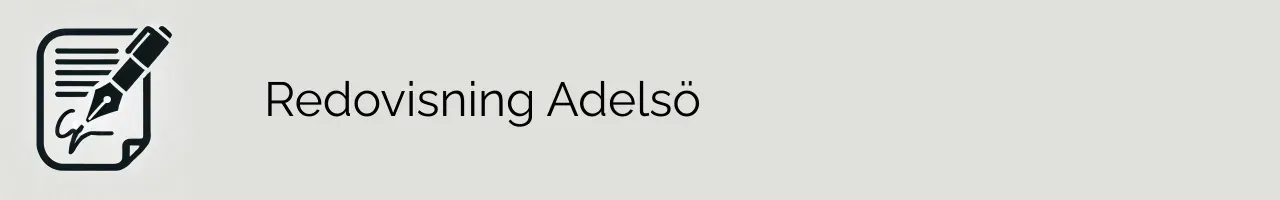 Redovisning Adelsö