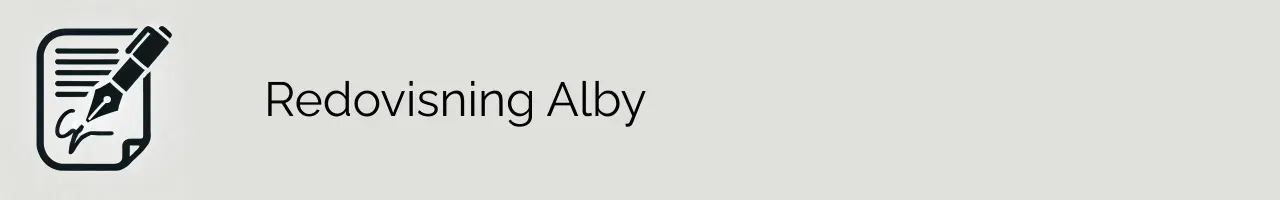 Redovisning Alby