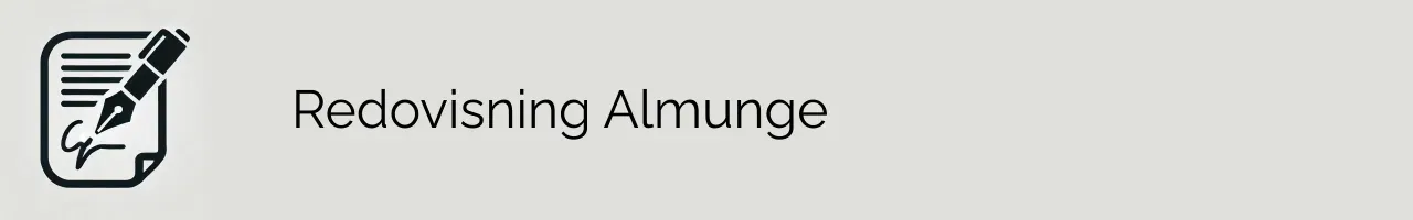 Redovisning Almunge