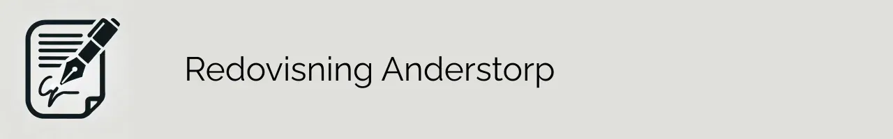 Redovisning Anderstorp