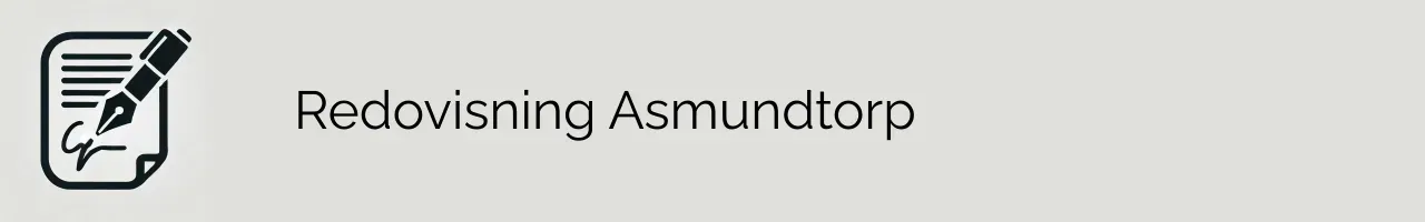 Redovisning Asmundtorp