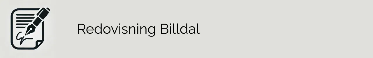 Redovisning Billdal