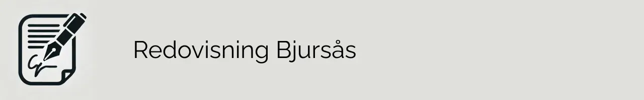 Redovisning Bjursås