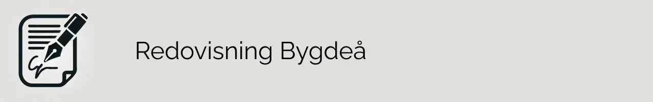 Redovisning Bygdeå