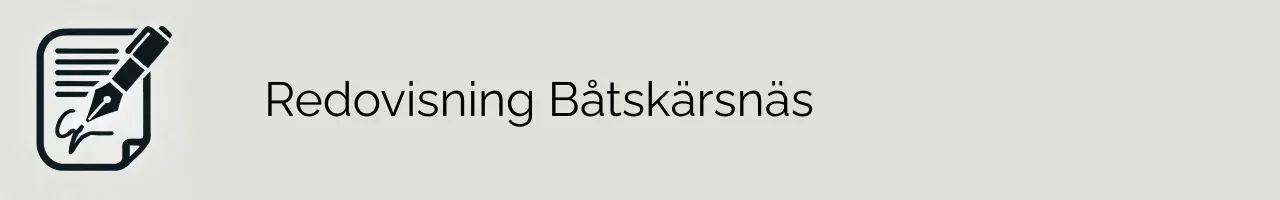 Redovisning Båtskärsnäs