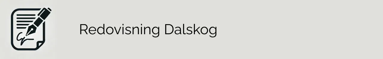 Redovisning Dalskog