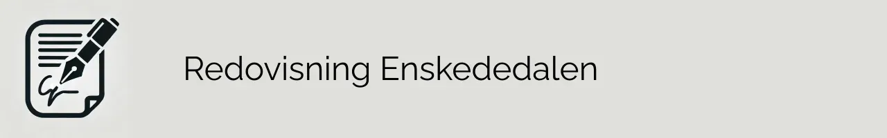 Redovisning Enskededalen