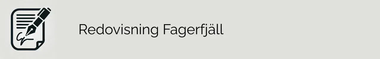 Redovisning Fagerfjäll