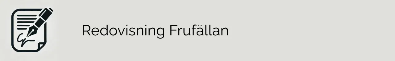 Redovisning Frufällan