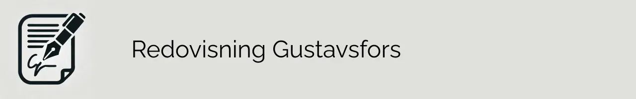 Redovisning Gustavsfors