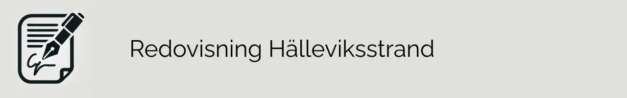 Redovisning Hälleviksstrand