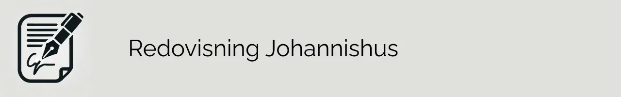 Redovisning Johannishus