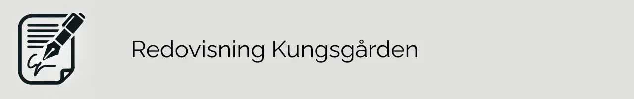 Redovisning Kungsgården