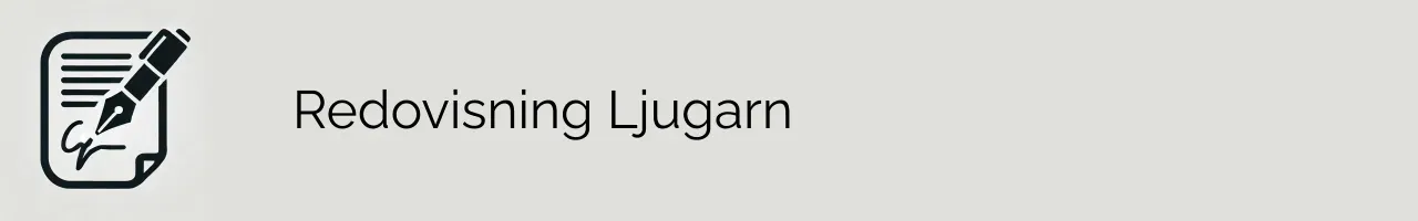 Redovisning Ljugarn