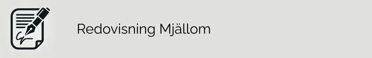 Redovisning Mjällom