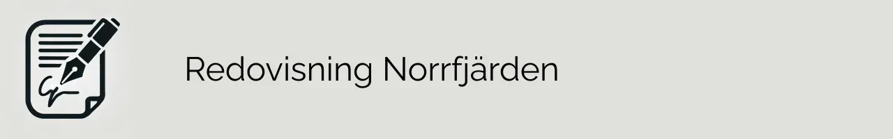 Redovisning Norrfjärden