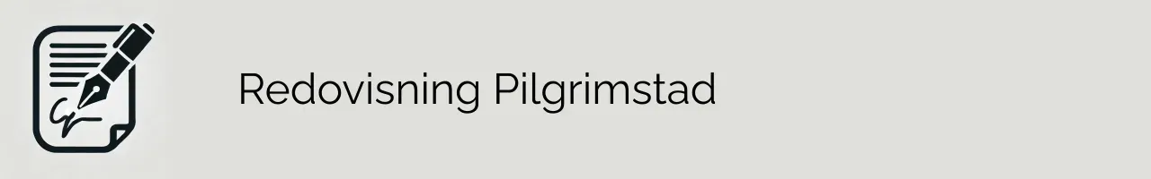 Redovisning Pilgrimstad