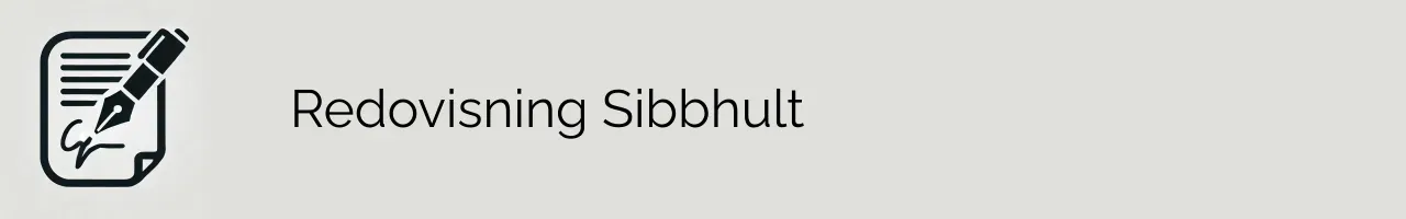 Redovisning Sibbhult