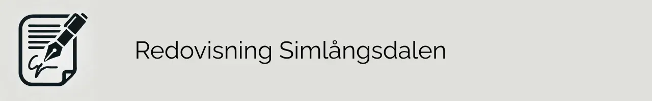 Redovisning Simlångsdalen