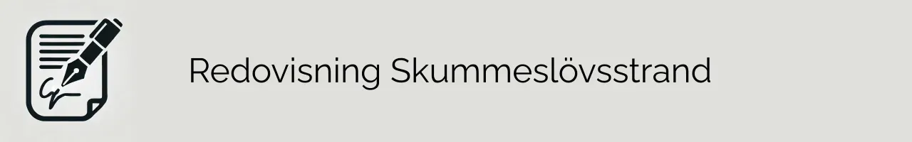 Redovisning Skummeslövsstrand