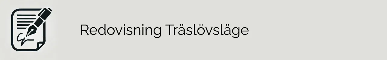 Redovisning Träslövsläge