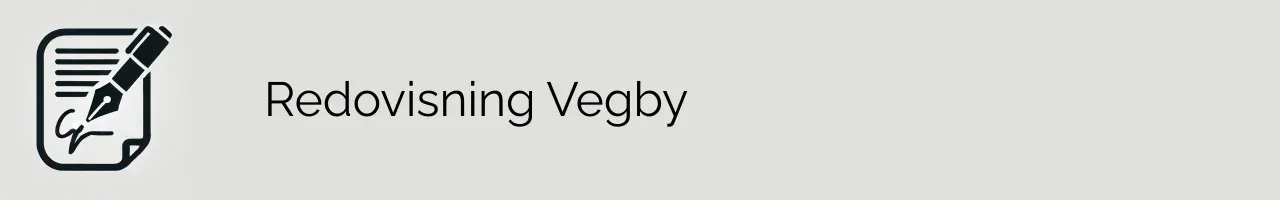 Redovisning Vegby